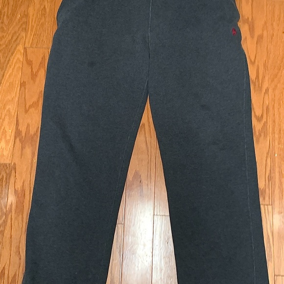 Men’s Medium Polo Ralph Lauren Dark Heather Grey Cotton Drawstring Sweatpants - Picture 12 of 16